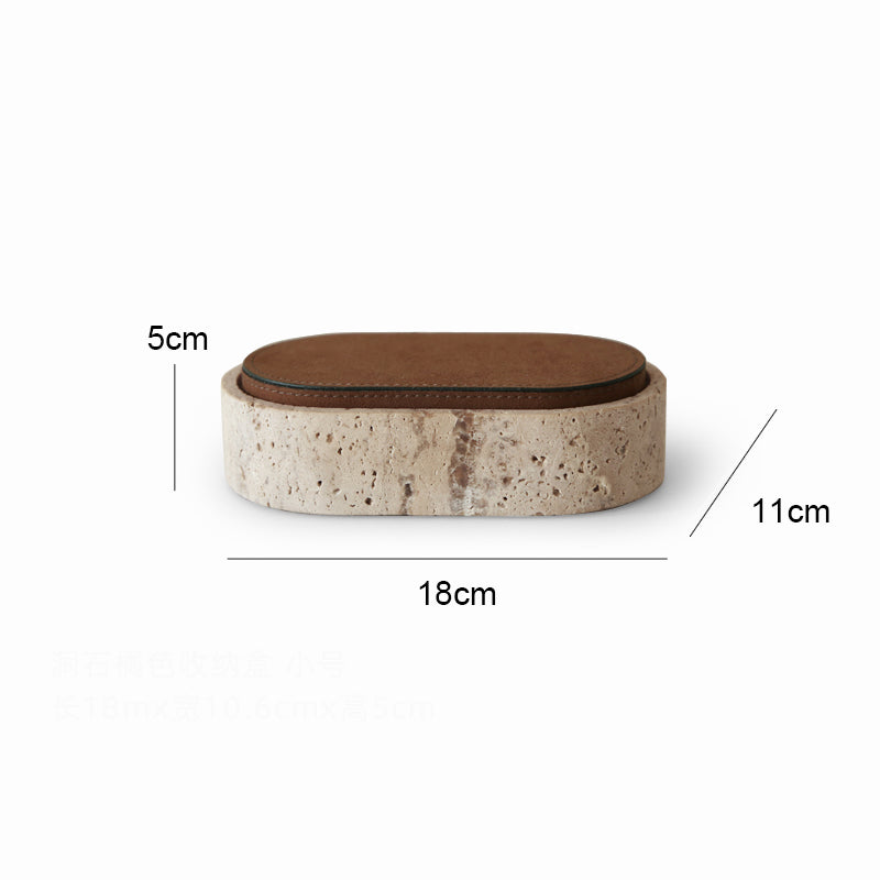Travertine Jewelry Storage Box