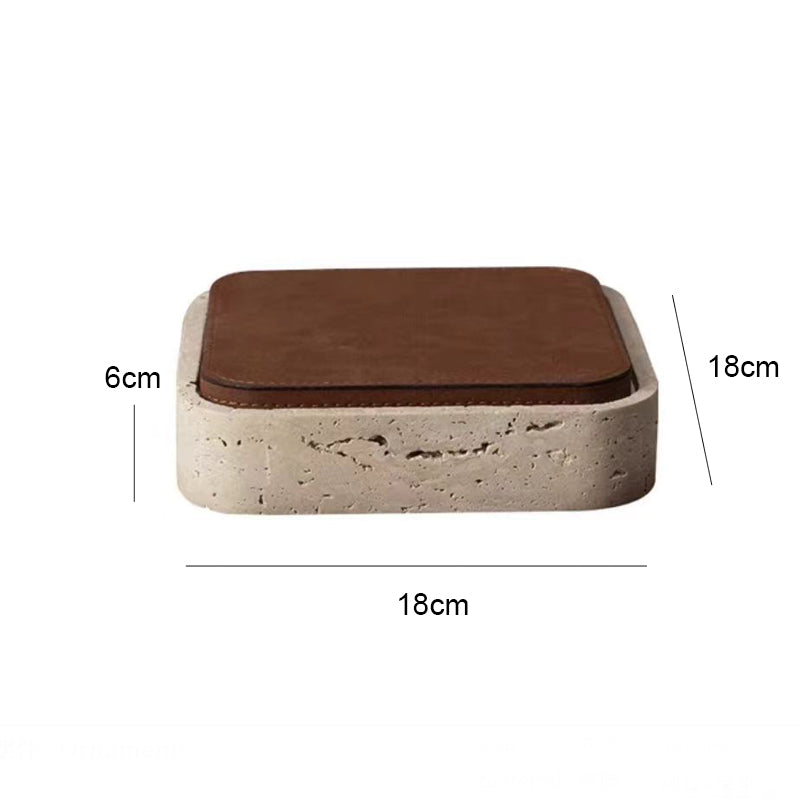 Travertine Jewelry Storage Box
