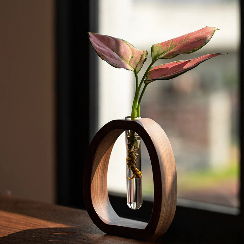Walnut Bloom Vase Stand