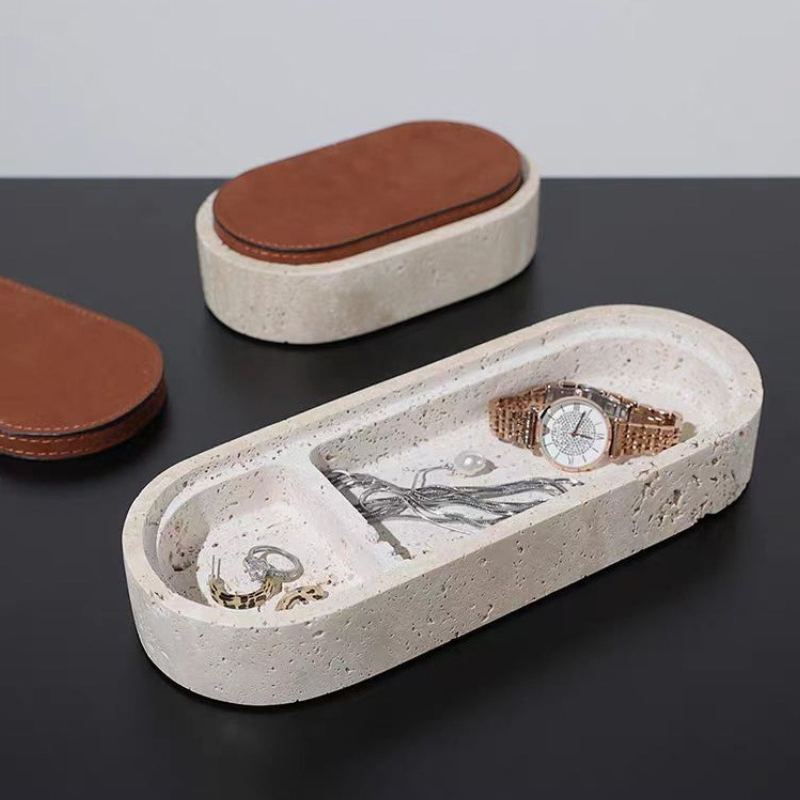 Travertine Jewelry Storage Box
