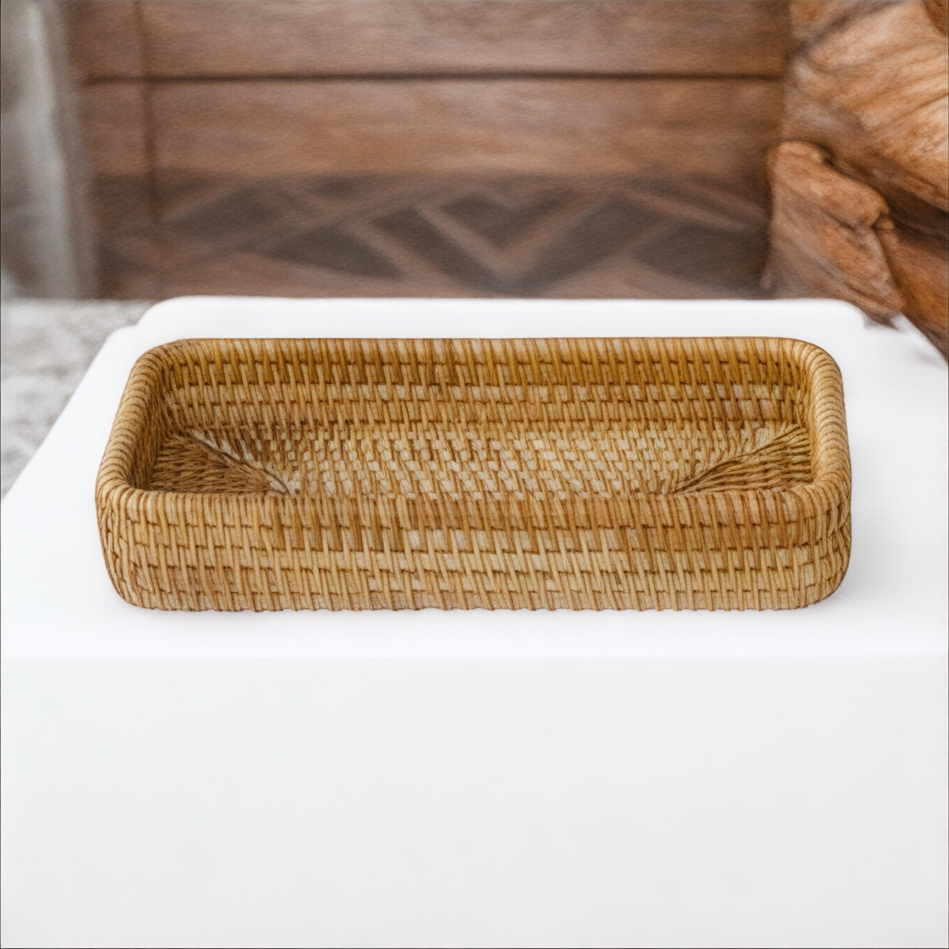 Handwoven Rattan Basket
