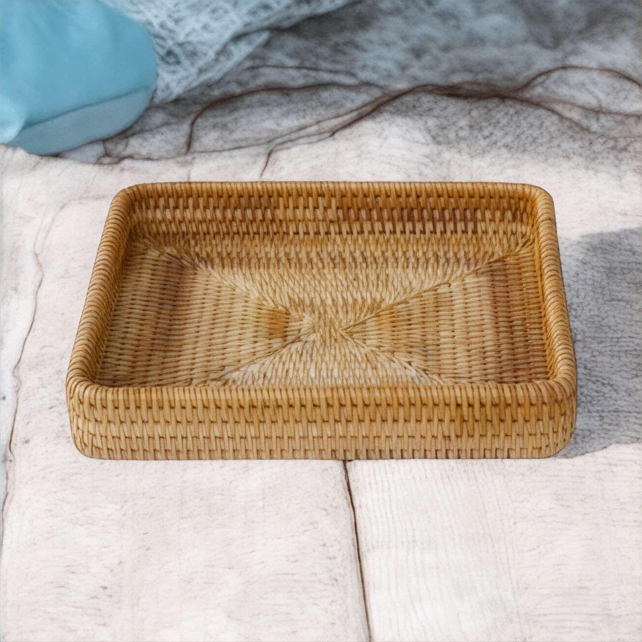 Handwoven Rattan Basket