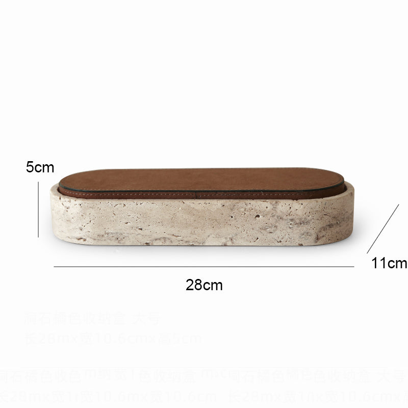 Travertine Jewelry Storage Box