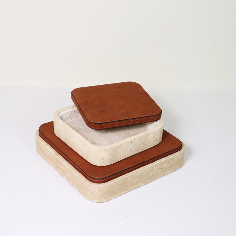 Travertine Jewelry Storage Box