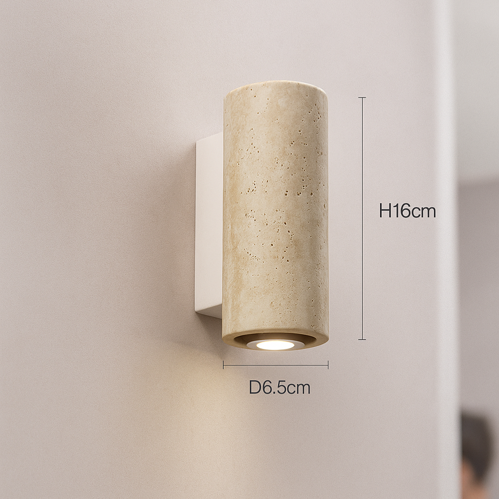 Wabi-Sabi Travertine Sconce