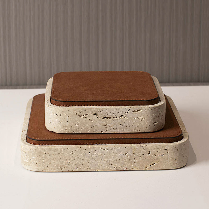 Travertine Jewelry Storage Box
