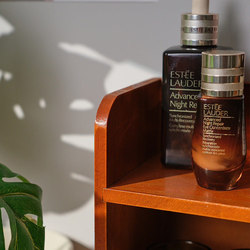 Wooden Cosmetics Storage Rack