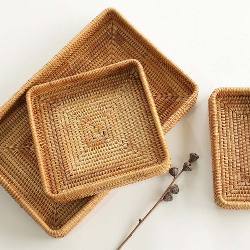 Handwoven Rattan Basket