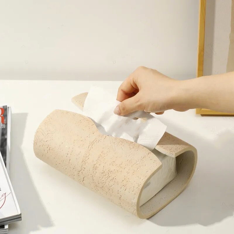 Cavestone Ceramic Tissue Box