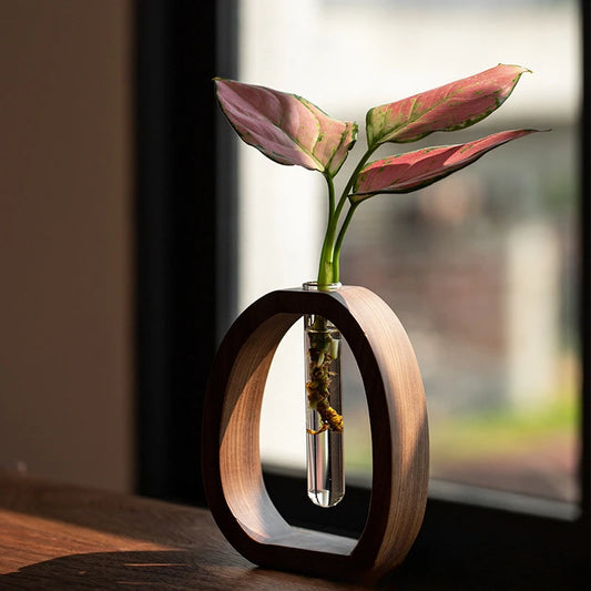 Walnut Bloom Vase Stand