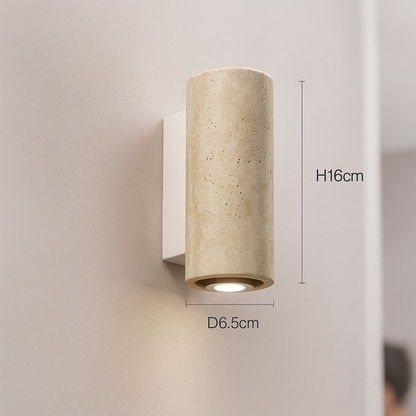 Wabi-Sabi Travertine Sconce